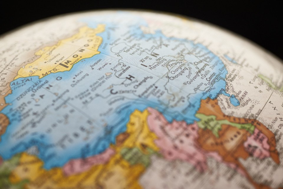A world map spread out for trip planning